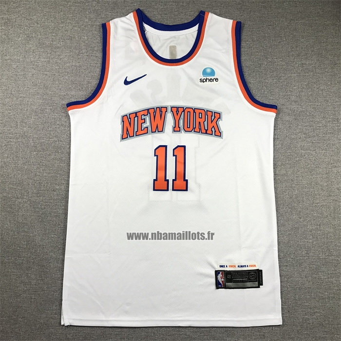 Maillot New York Knicks Jalen Brunson NO 11 Association 2022-23 Blanc